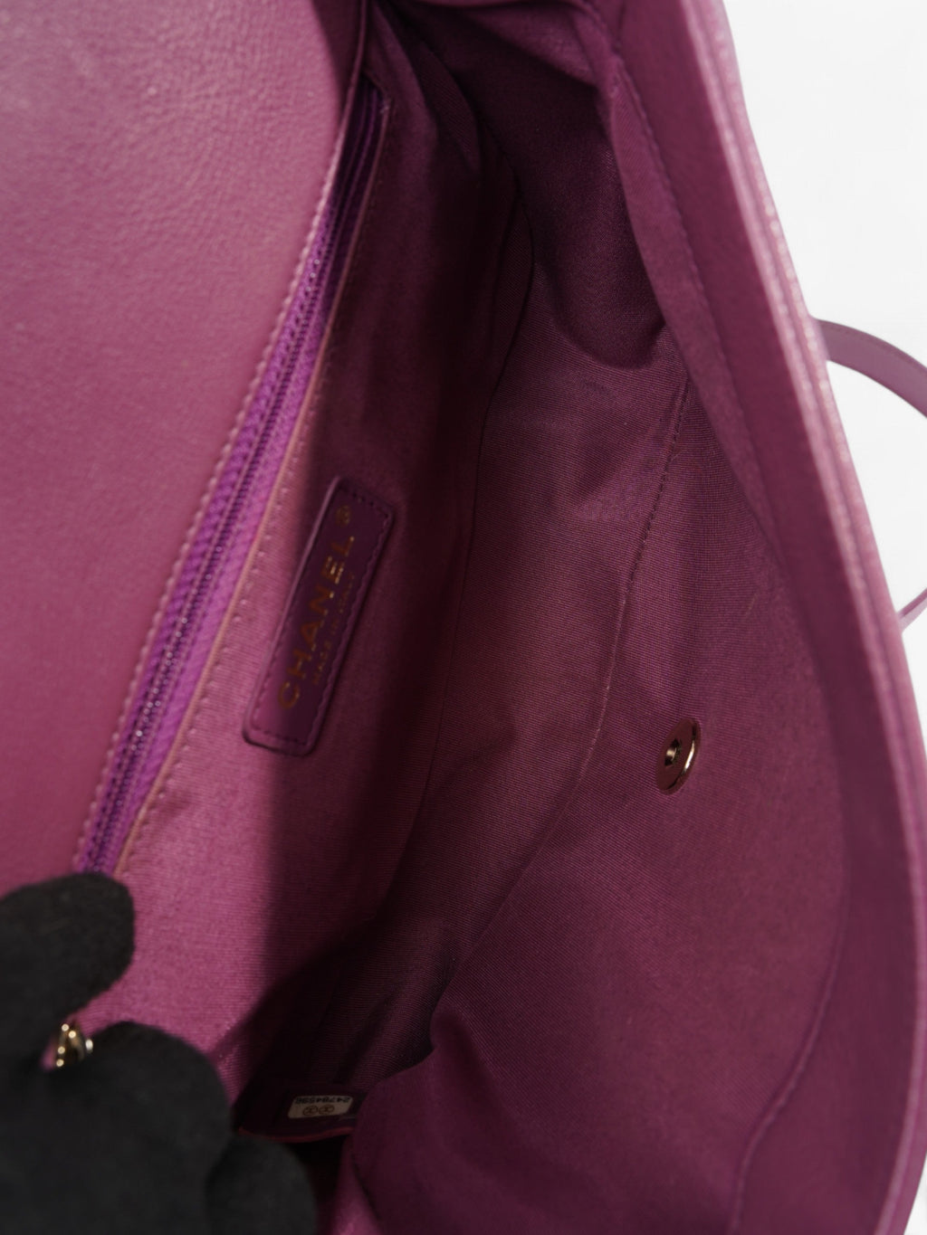 Chanel Classic Flap Bag Mauve Caviar Leather