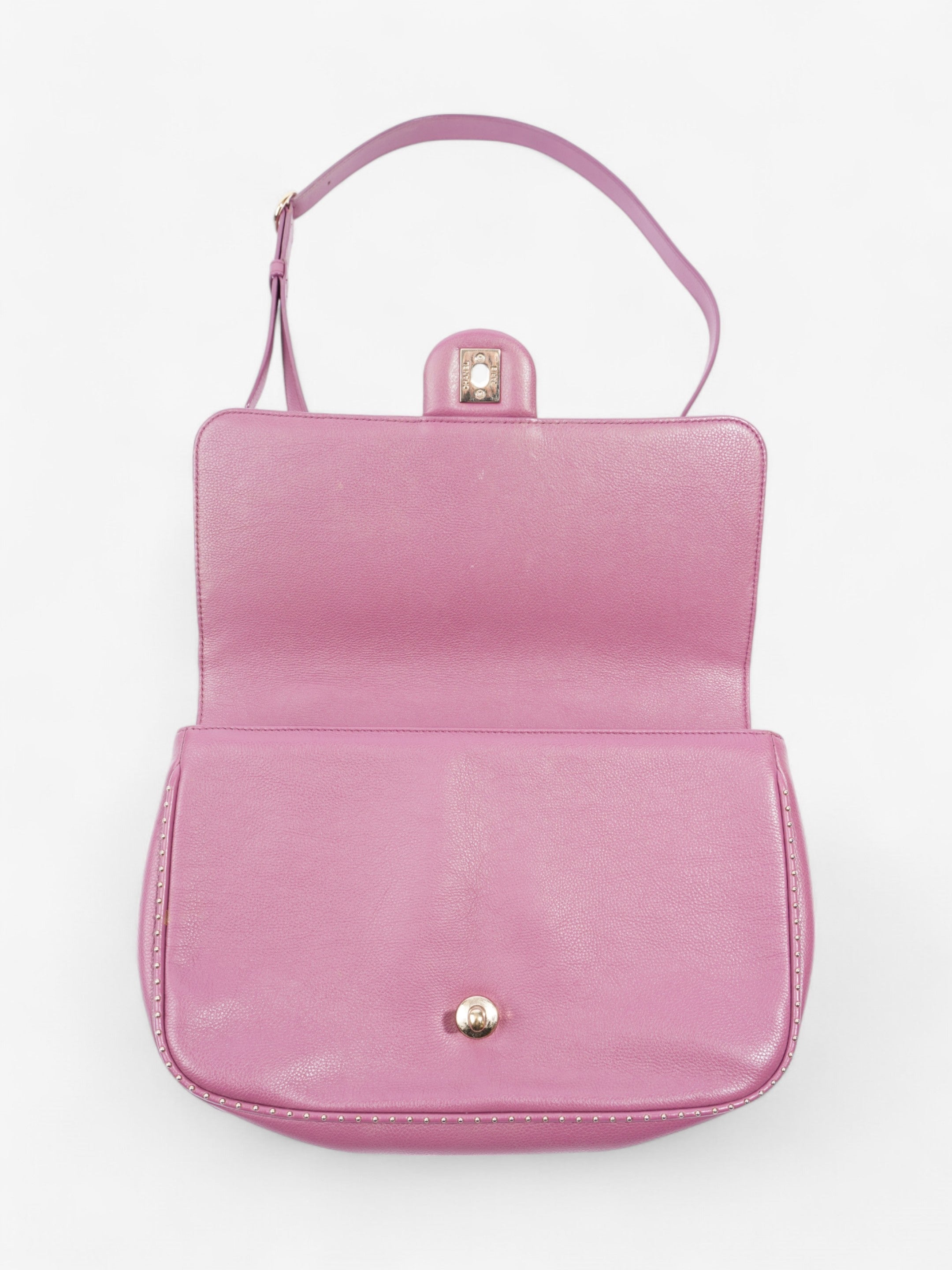 Chanel Classic Flap Bag Mauve Caviar Leather