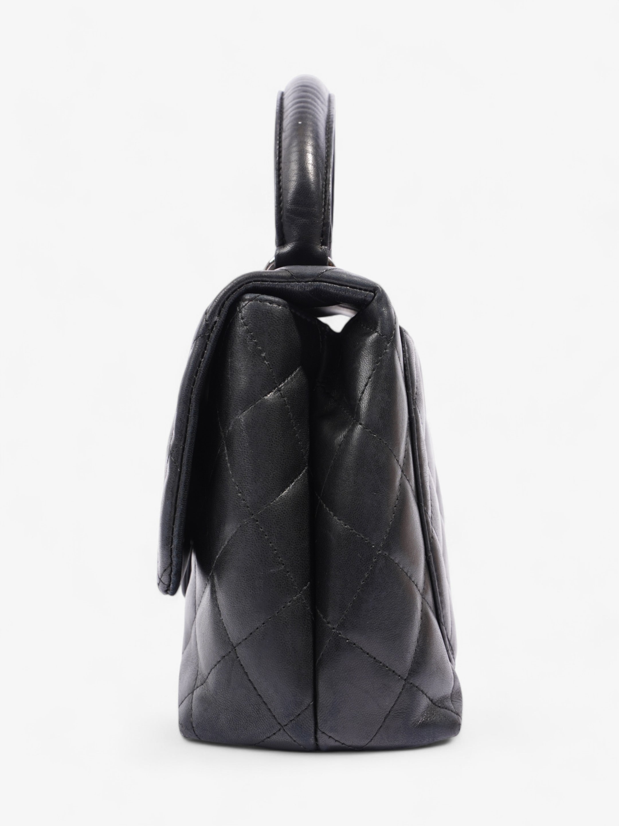 Chanel Coco Handle Flap Black Lambskin Leather Small