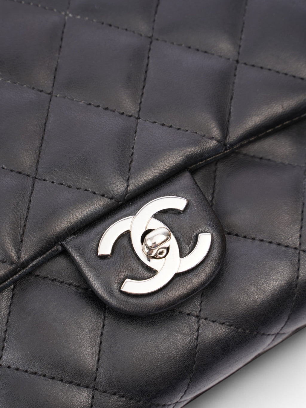 Chanel Coco Handle Flap Black Lambskin Leather Small