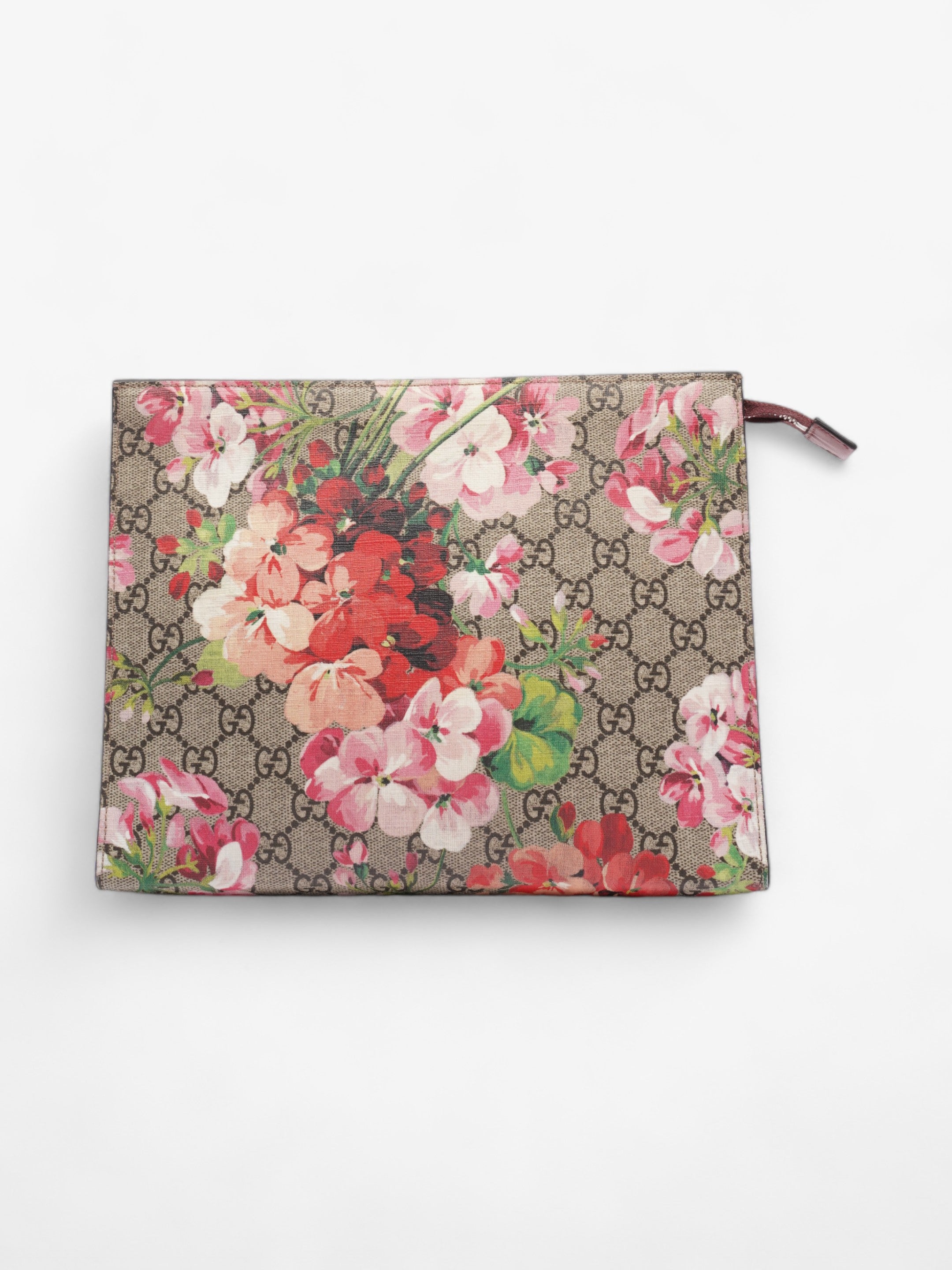 Gucci Blooms Large Pouch GG Supreme  / Antique Rose Coated Canvas