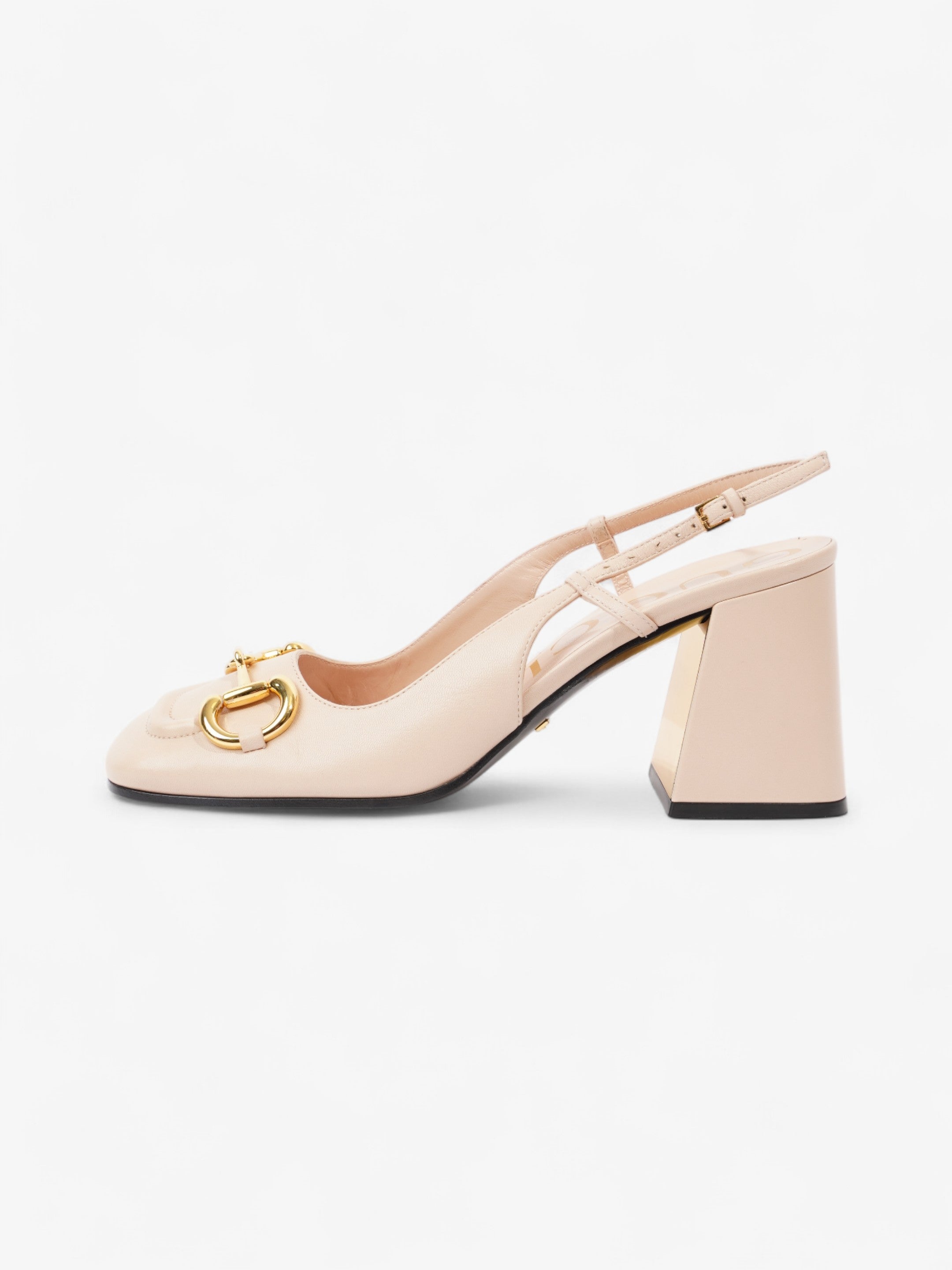 Gucci Horsebit Pump 60 Nude Leather EU 39 UK 6