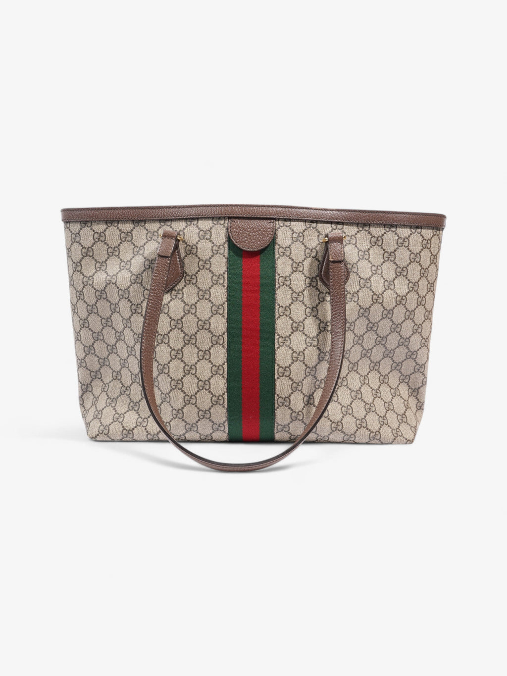 Gucci Ophidia GG Tote GG Supreme / Green / Red Canvas Medium