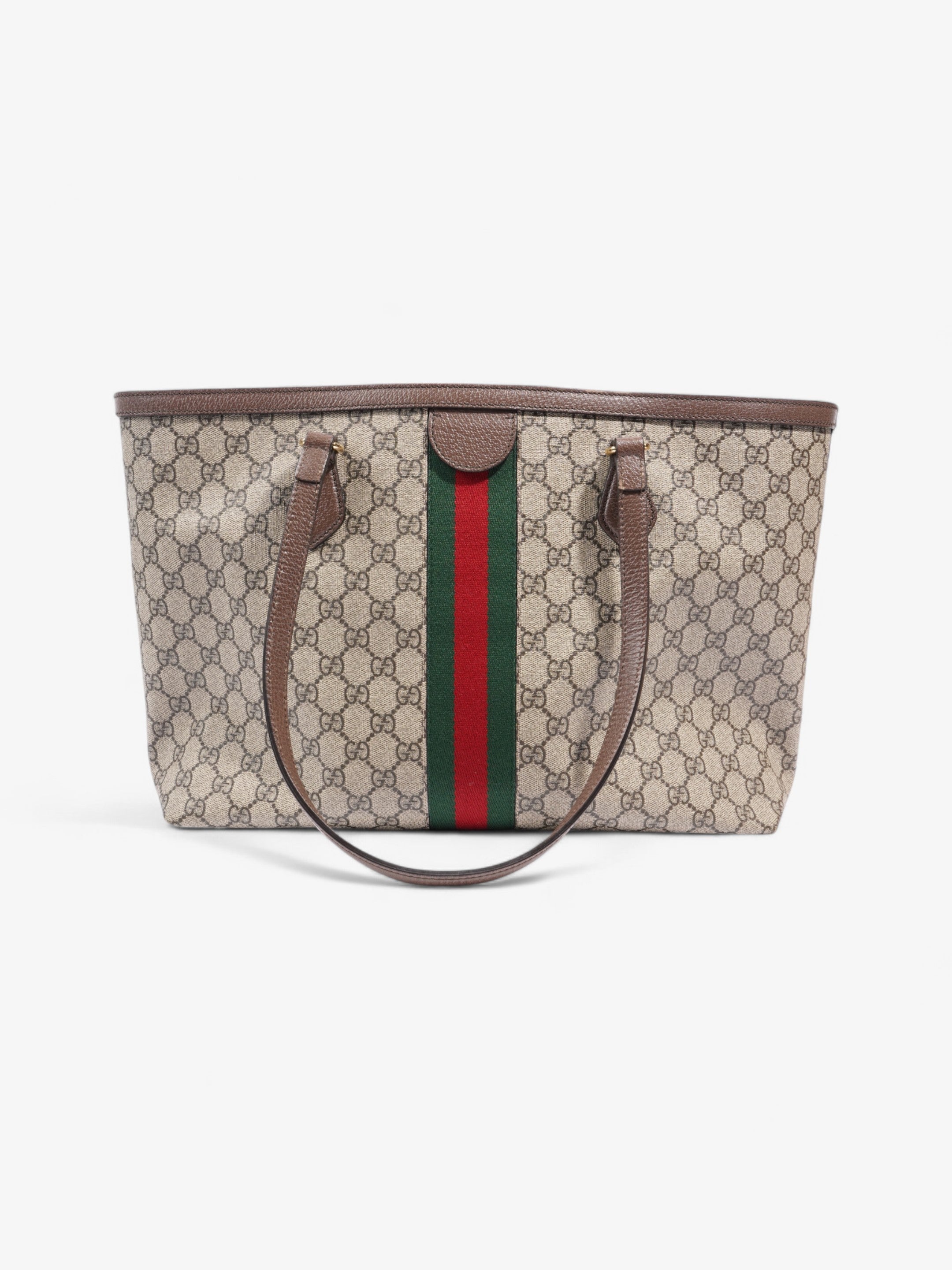Gucci Ophidia GG Tote GG Supreme / Green / Red Canvas Medium