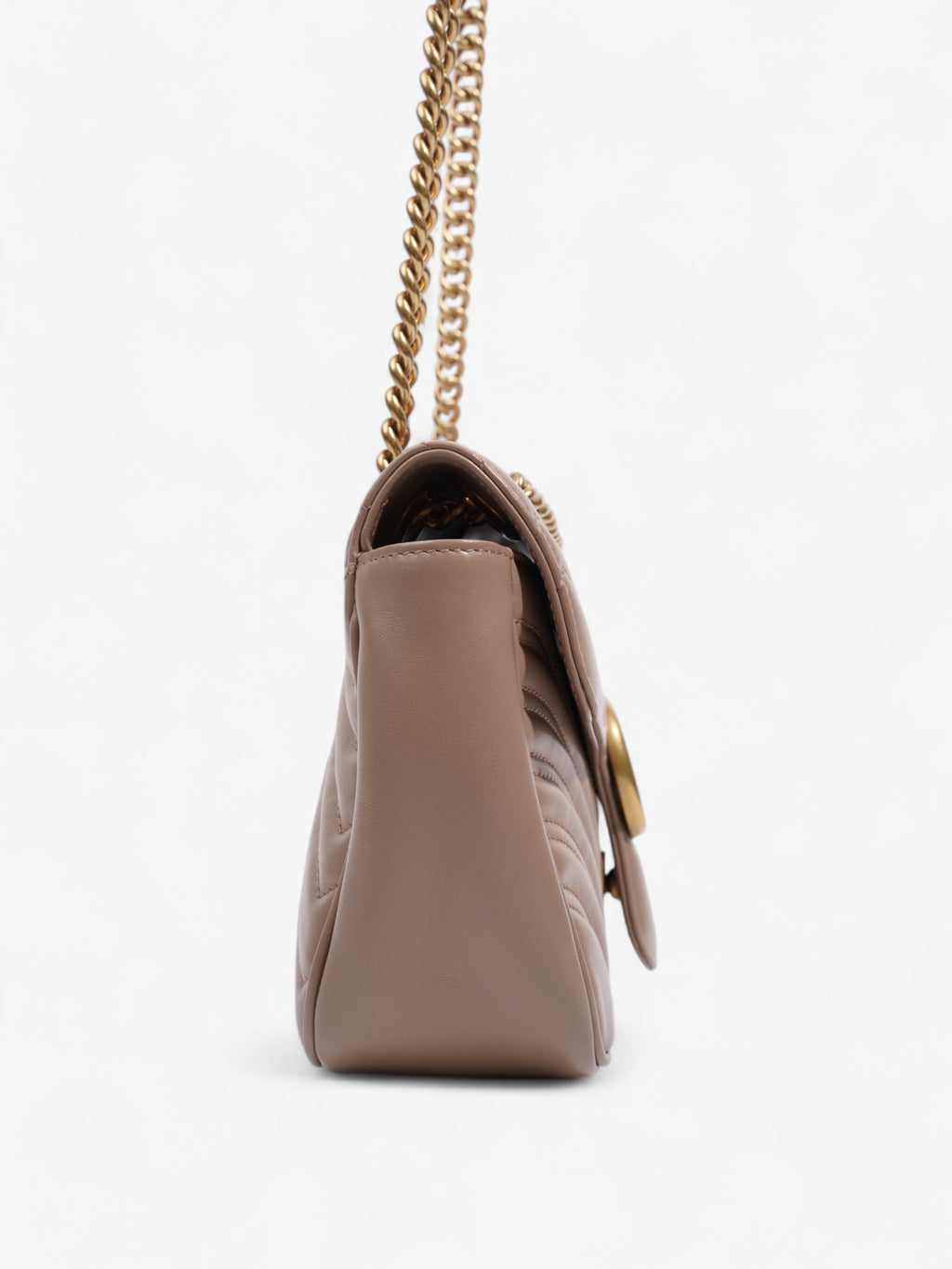 Gucci GG Marmont Rose Beige  Matelasse Leather Small