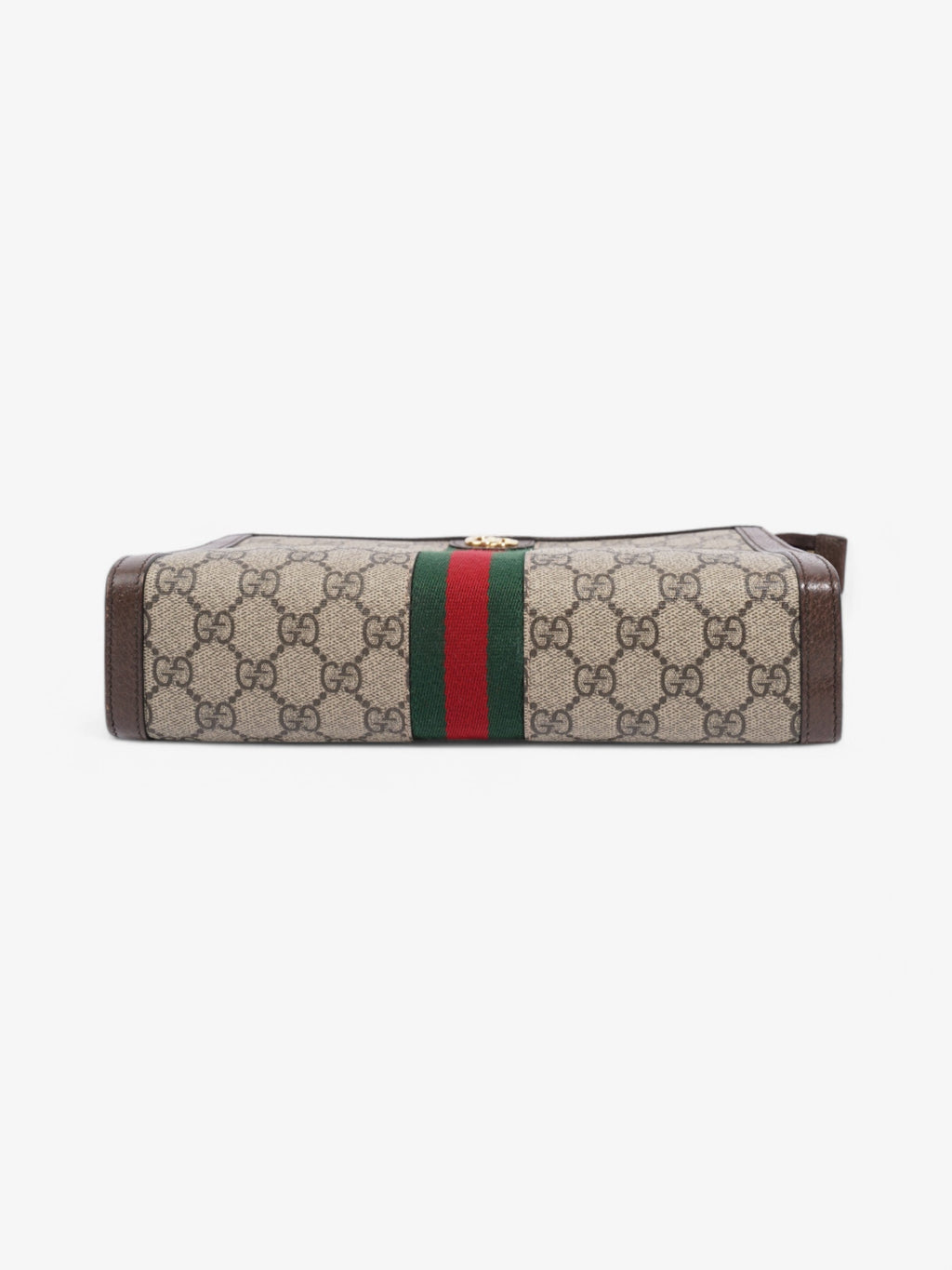 Gucci Ophidia Pouch Beige  / Brown / Green Coated Canvas