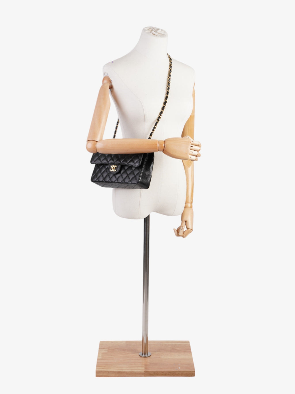 Chanel Classic Double Flap Black Caviar Leather Small