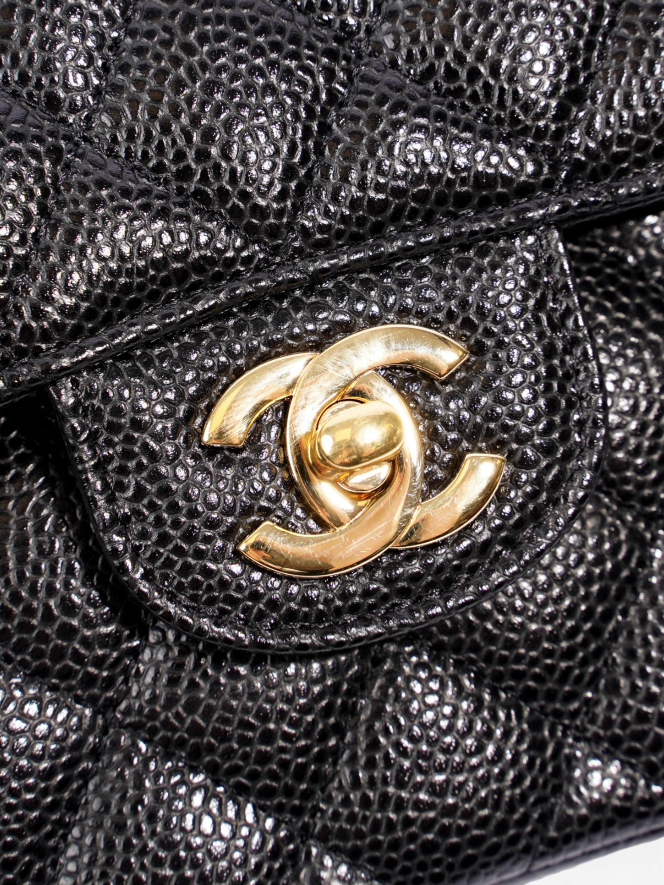 Chanel Classic Double Flap Black Caviar Leather Small