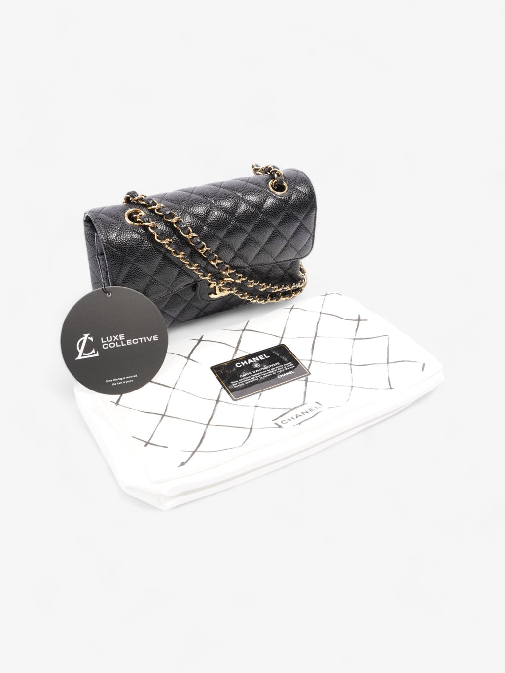 Chanel Classic Double Flap Black Caviar Leather Small