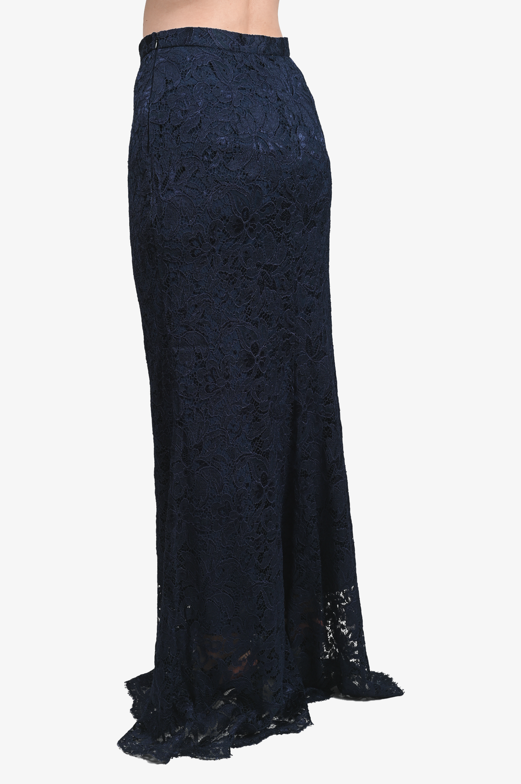 Emilio Pucci Blue Lace Maxi Skirt Size 40