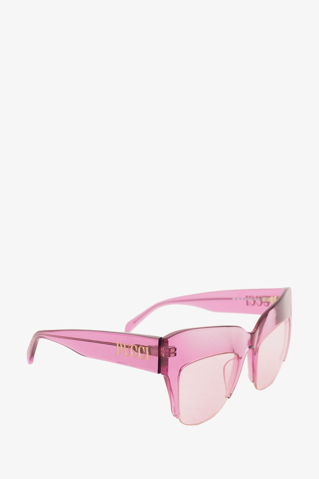 Emilio Pucci Pink Frame Square Sunglasses