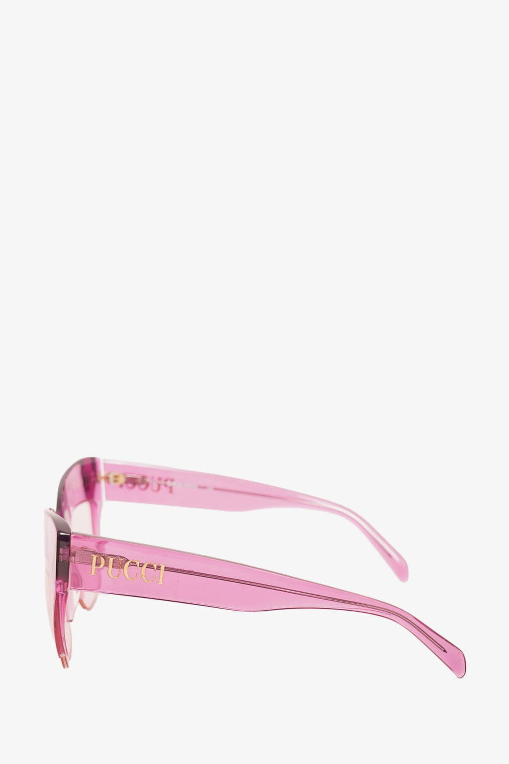 Emilio Pucci Pink Frame Square Sunglasses
