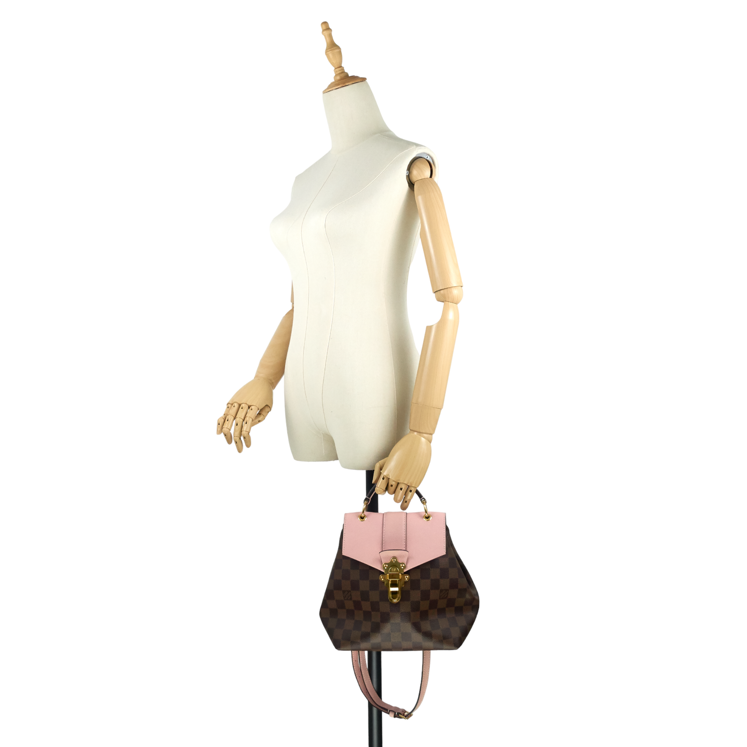 Louis Vuitto Clapton Damier Ebene Canvas Backpack Bag