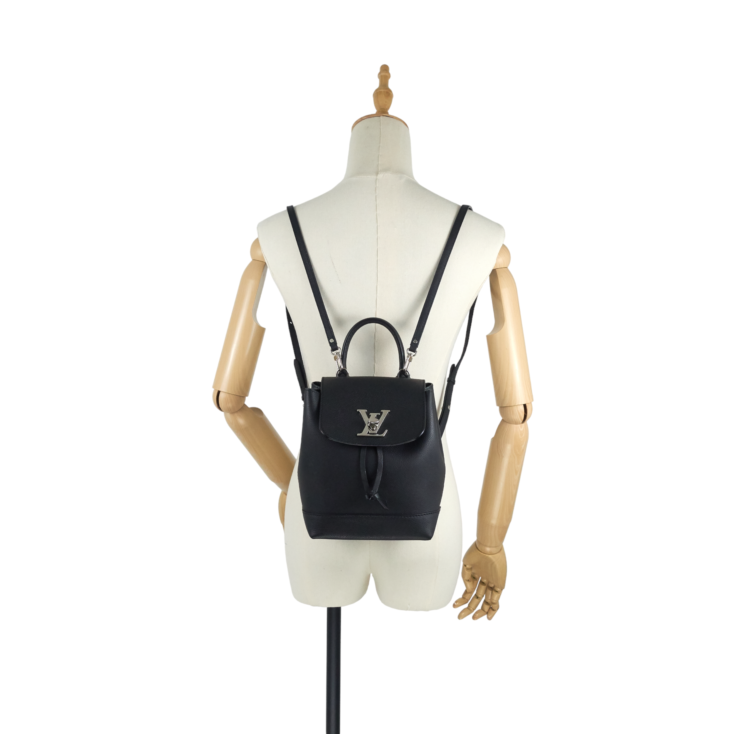 Louis Vuitto LockMe Mini Calfskin Leather Backpack Bag
