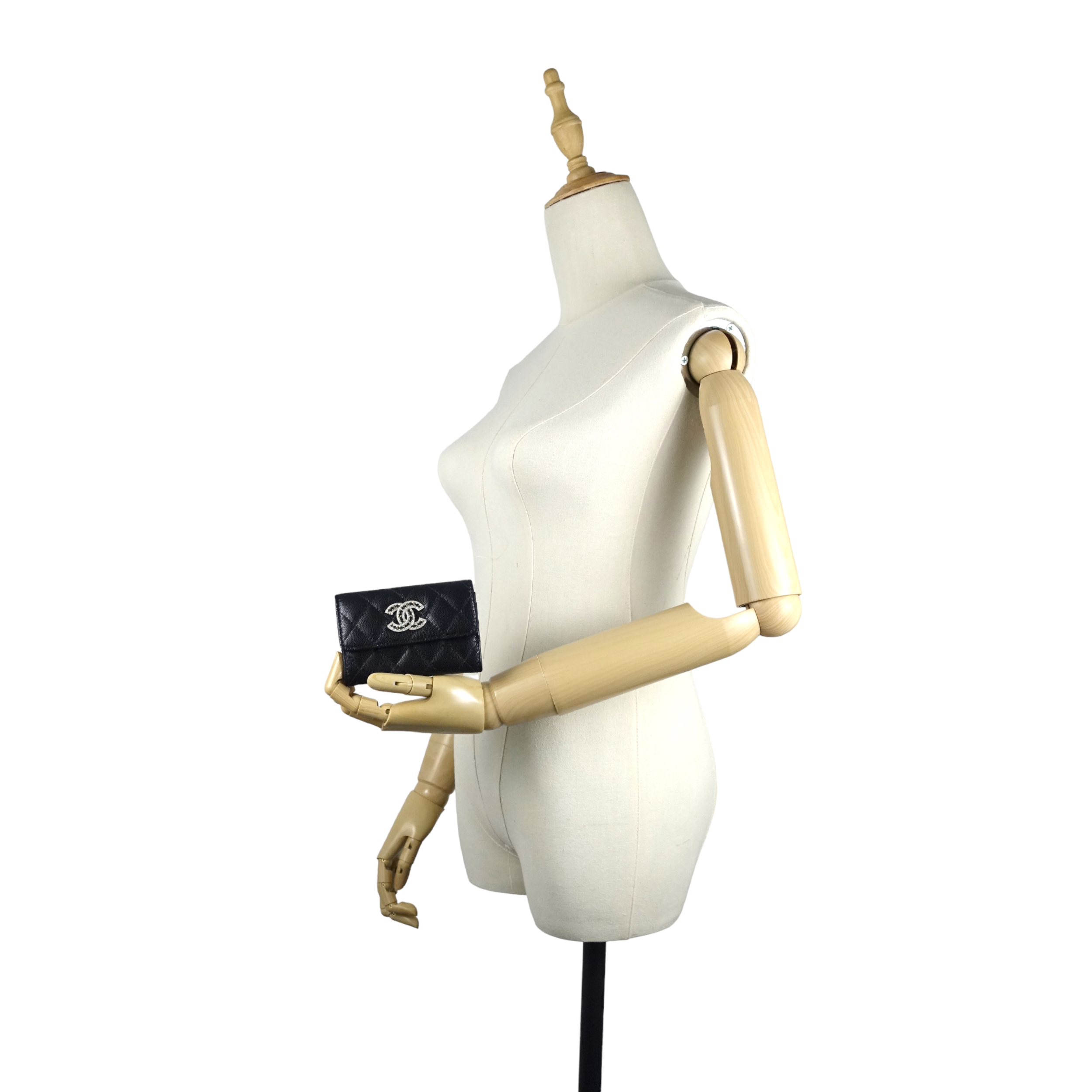 Chanel 23P XL Caviar Leather  Holder