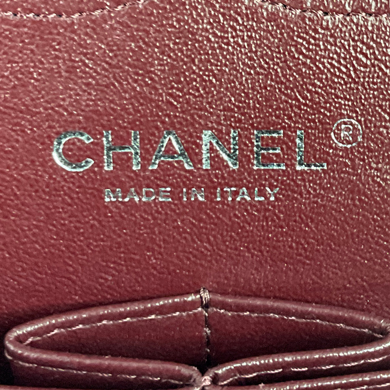 Chanel Double Flap Quilted Caviar Leather Bag