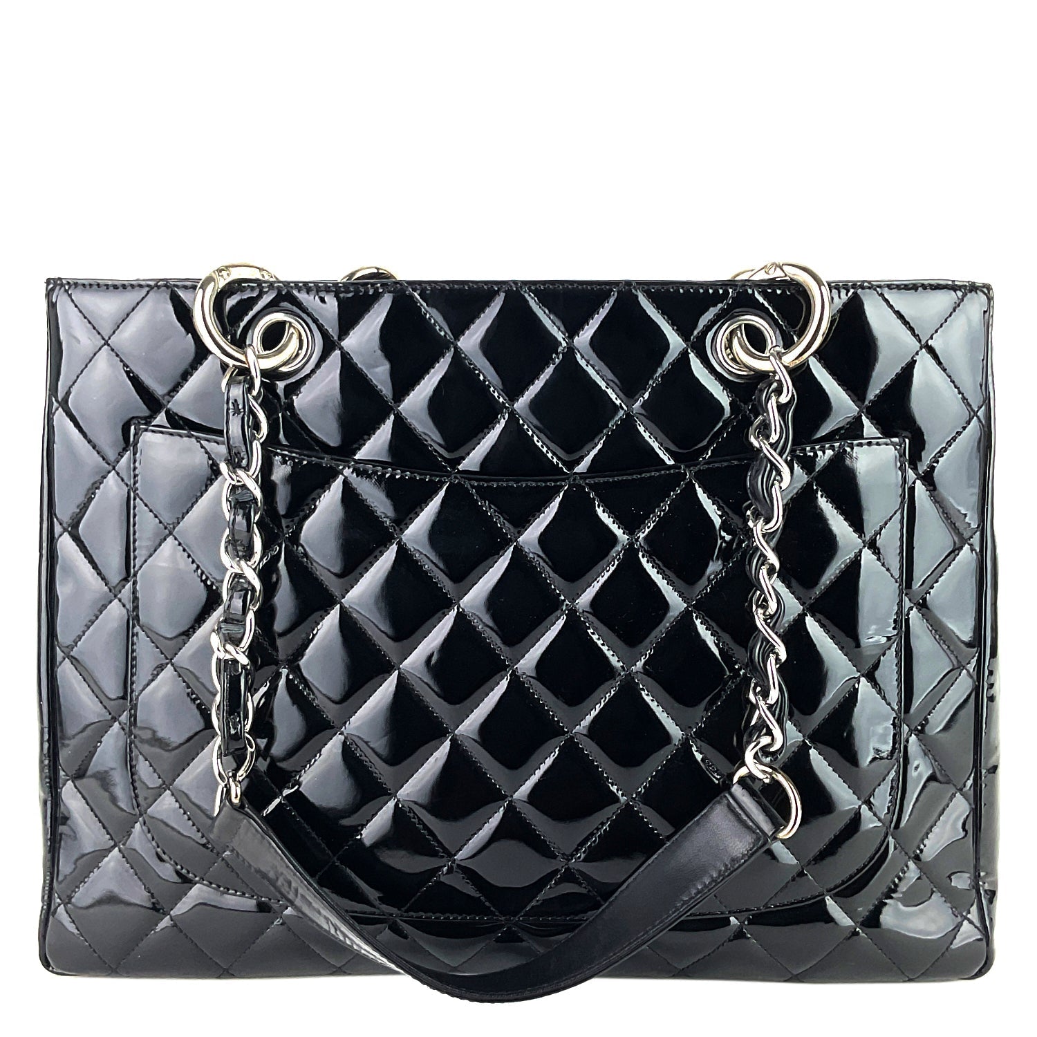 Chanel Grand Shopping Tote GST Patent Leather Bag