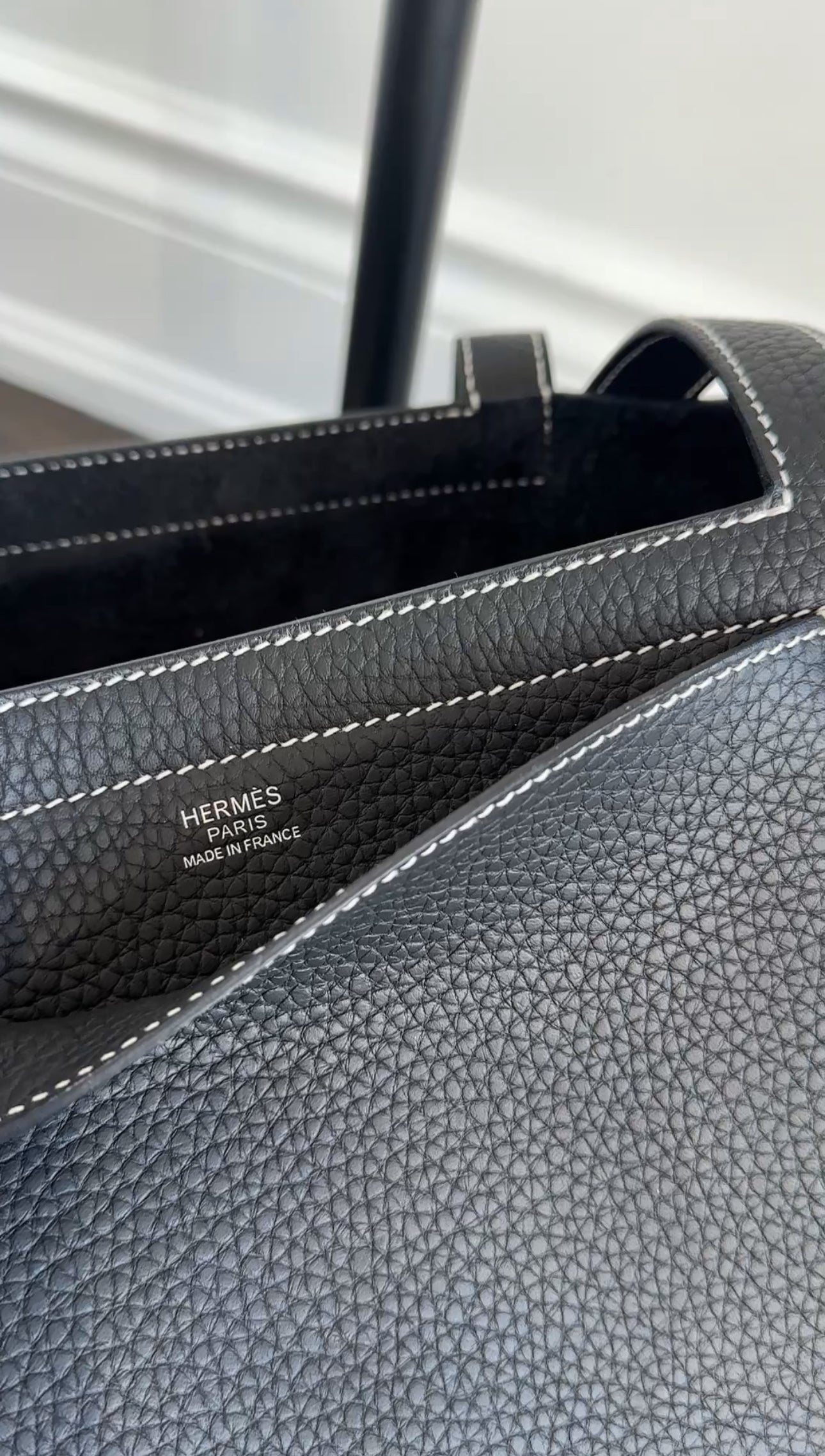 Hermes Black 2022 Clemence Cabasellier 31 Tote Bag