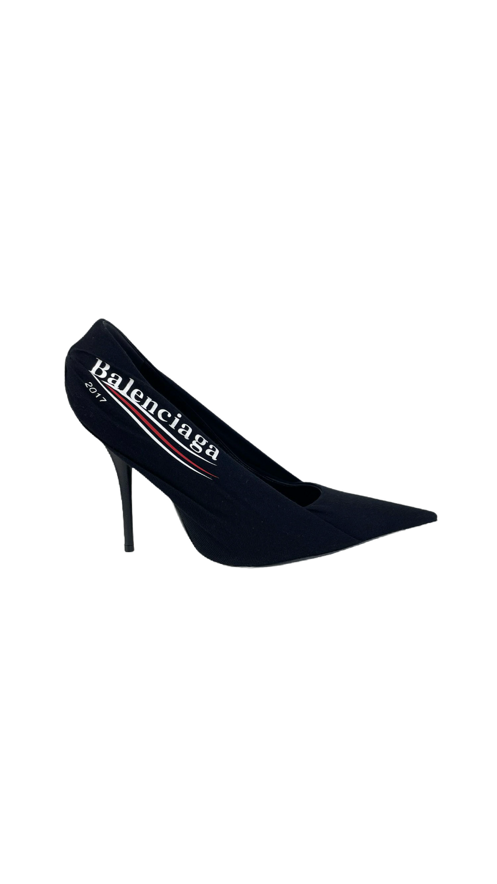 Balenciaga Black Leather Heels 37
