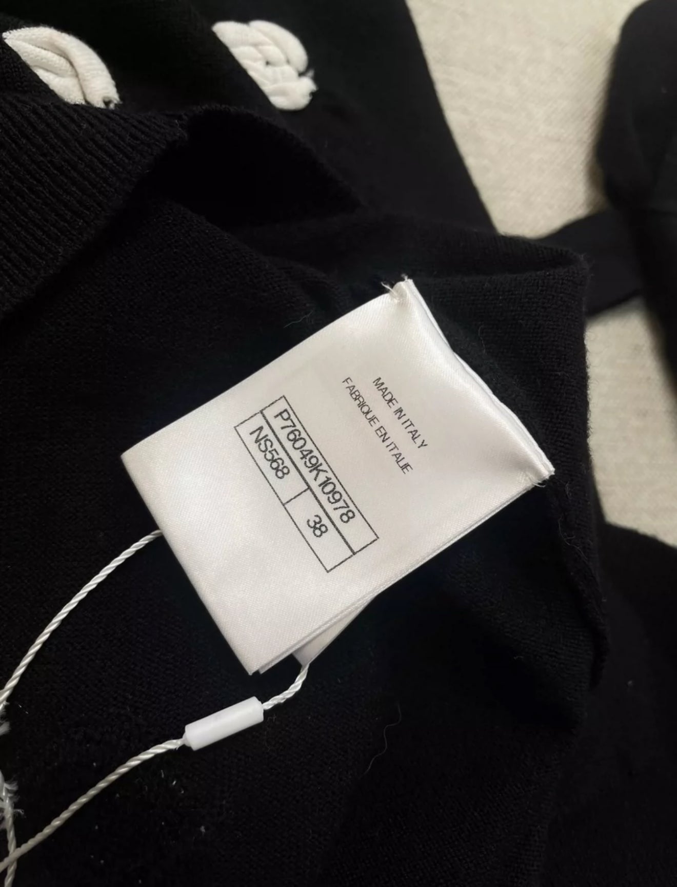 CHANEL 23K CAMÉLIA OFF SHOULDER TIE TOP