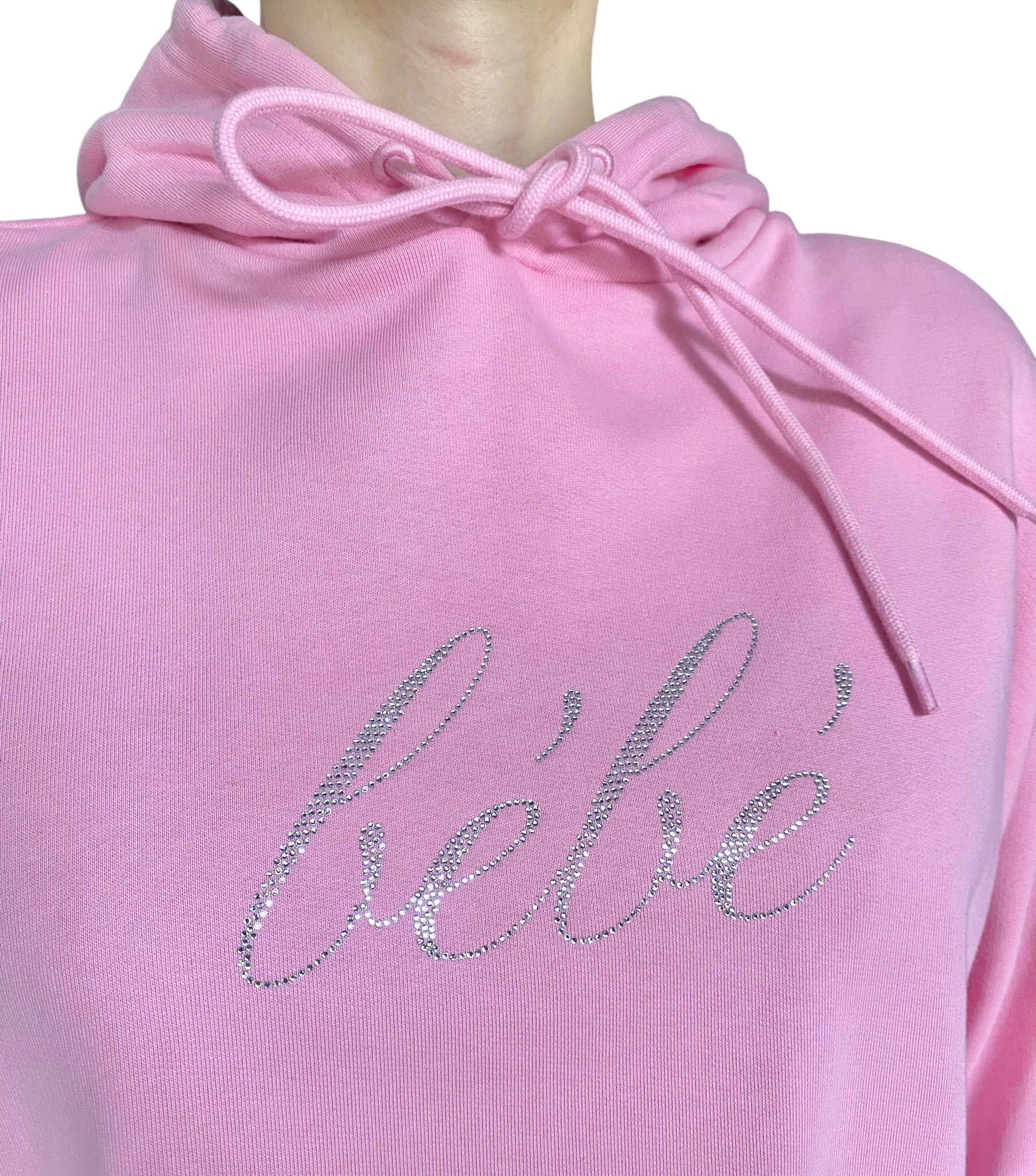 Balenciaga Pink Bebe Oversized Hoodie - XS