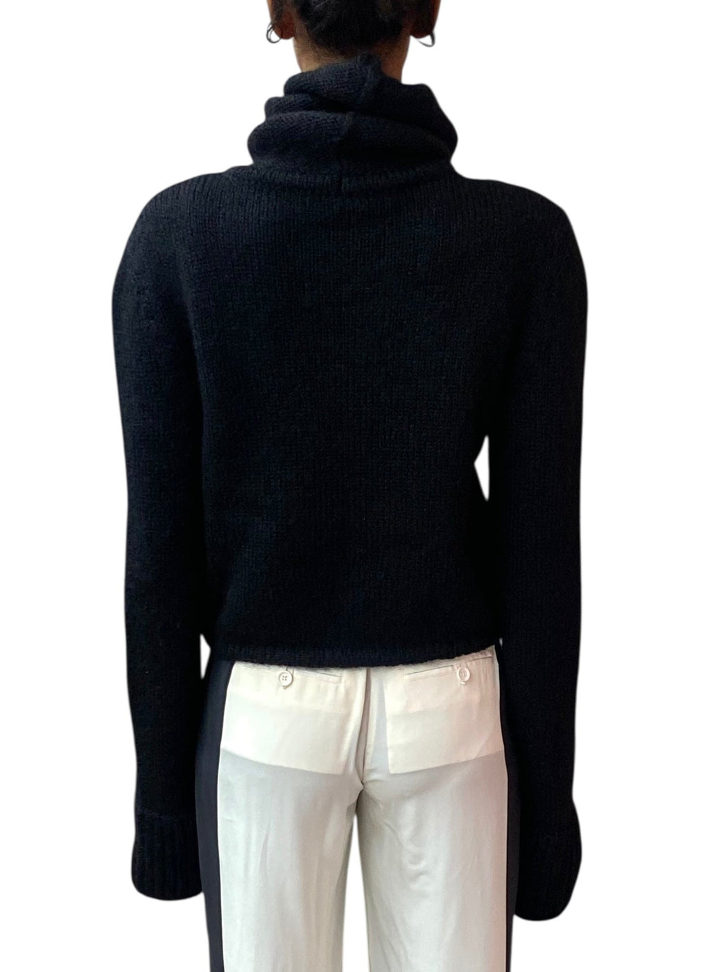 Chanel Black Mohair Blend Turtleneck Sweater - 40 / US 6