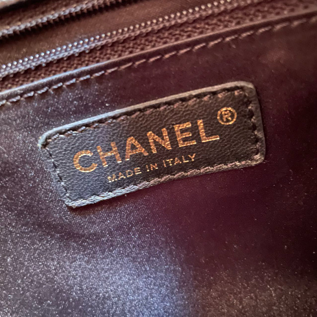 Chanel Black Grand Shopping Tote Black GST Bag Caviar 2012