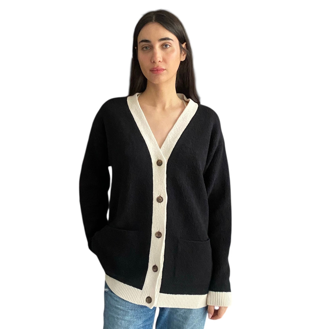 Rochas Two Tone Black & White igan - M