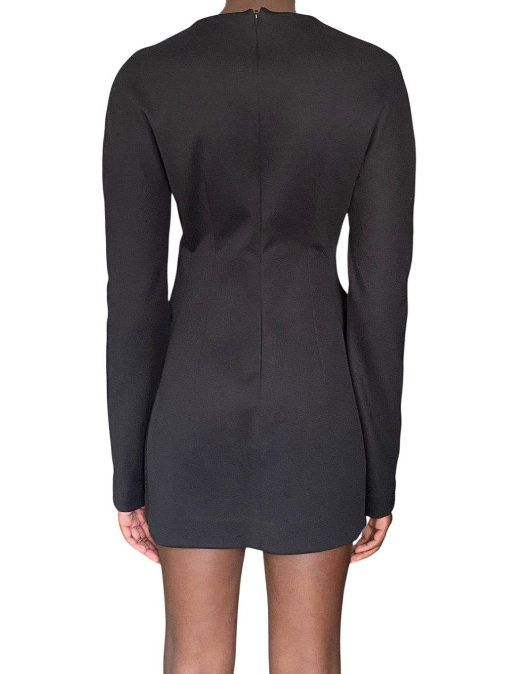 Sportmax Black Cotton Pocket Mini Dress - M