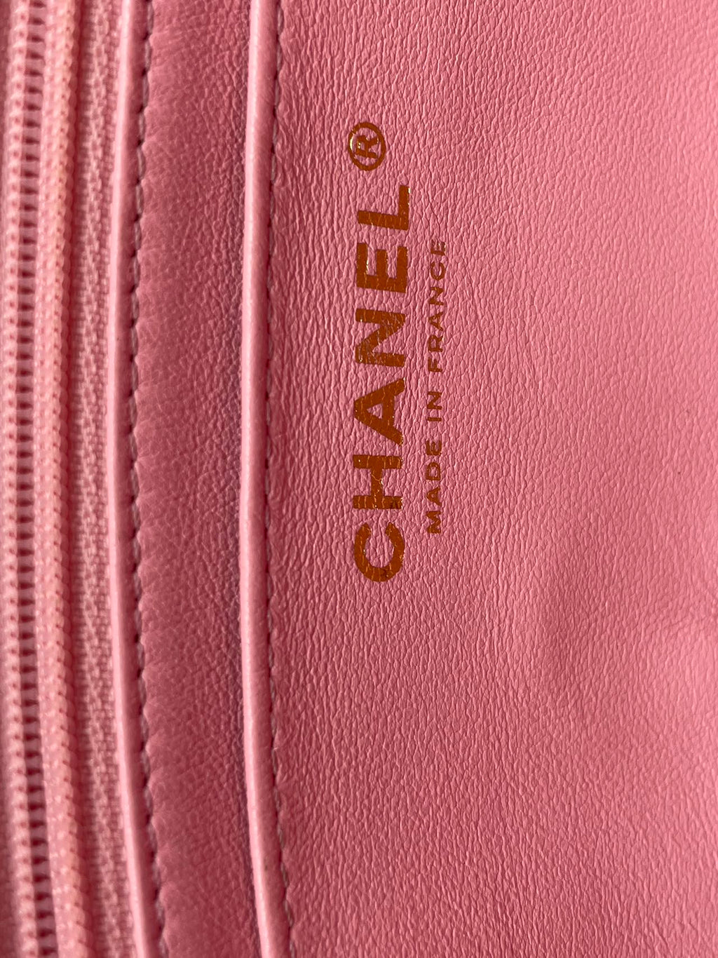 Chanel Classic Single Flap Bag Pink Woven 23C Gold Hardware