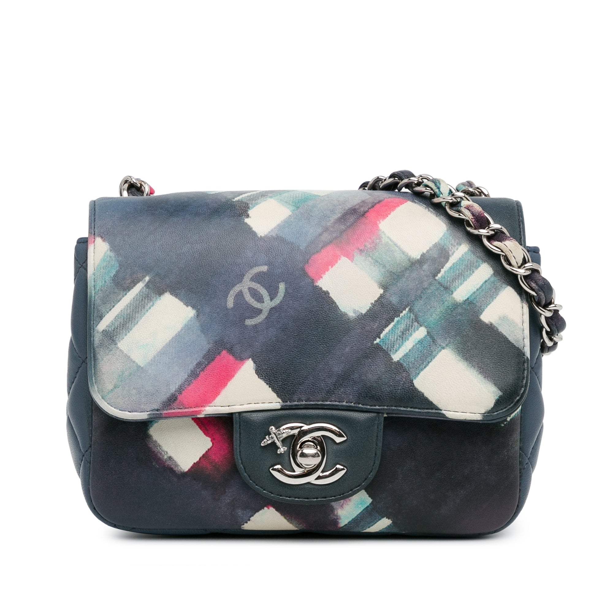 Airlines CC Flap Bag Printed Leather Mini