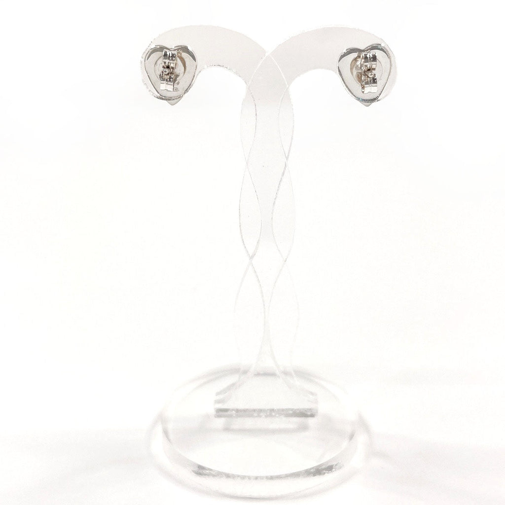 Gucci Trademark Heart Shape Silver Earrings