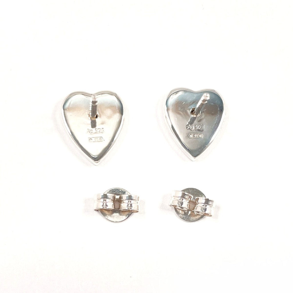 Gucci Trademark Heart Shape Silver Earrings