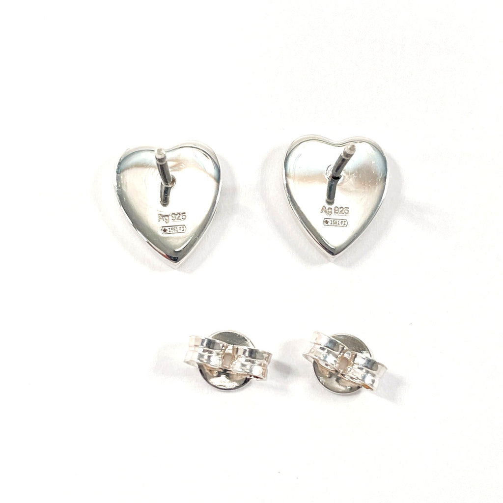 Gucci Trademark Heart Shape Silver Earrings
