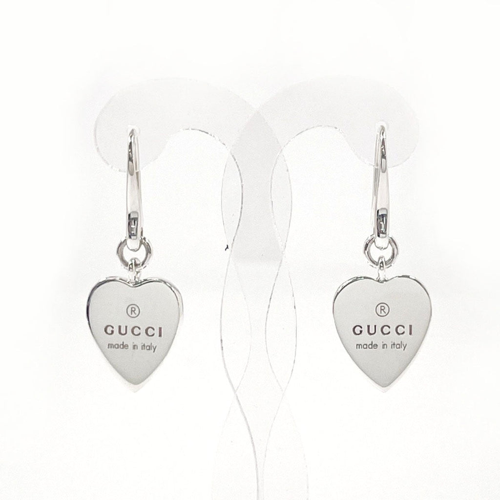 Gucci Trademark Heart Silver 925 Earrings