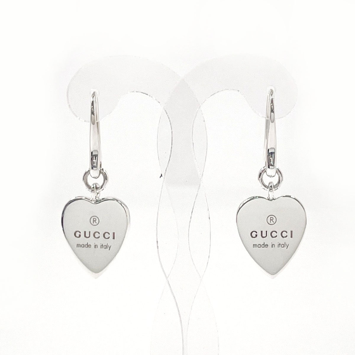 Gucci Trademark Heart Silver 925 Earrings