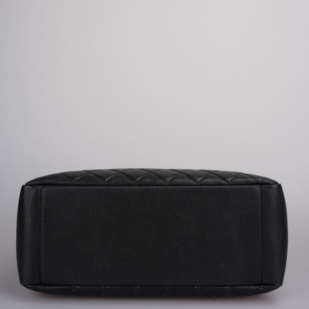 Chanel Grand Shopping Tote Black GST Bag in Caviar Leather with Gold Hardware