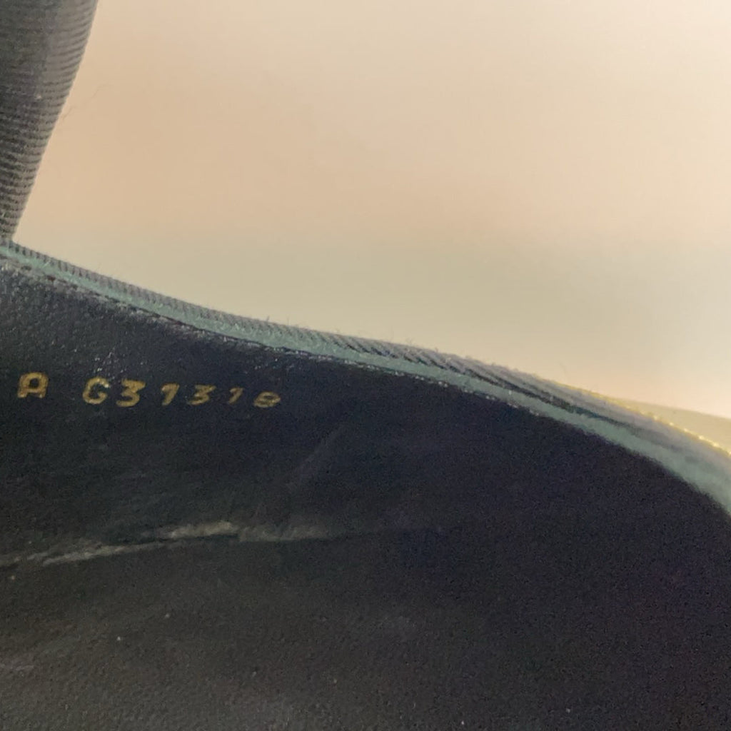 Chanel Black / Gold  Escarpins Slingback Chanel Velours Noir Size 40.5