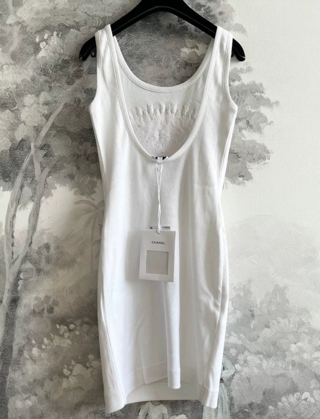 Chanel 23C F1 white dress
