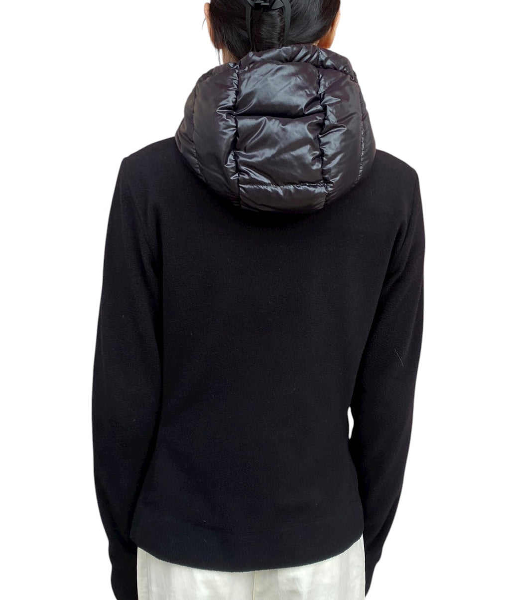 Moncler Black Maglia Padded igan - L / US 8