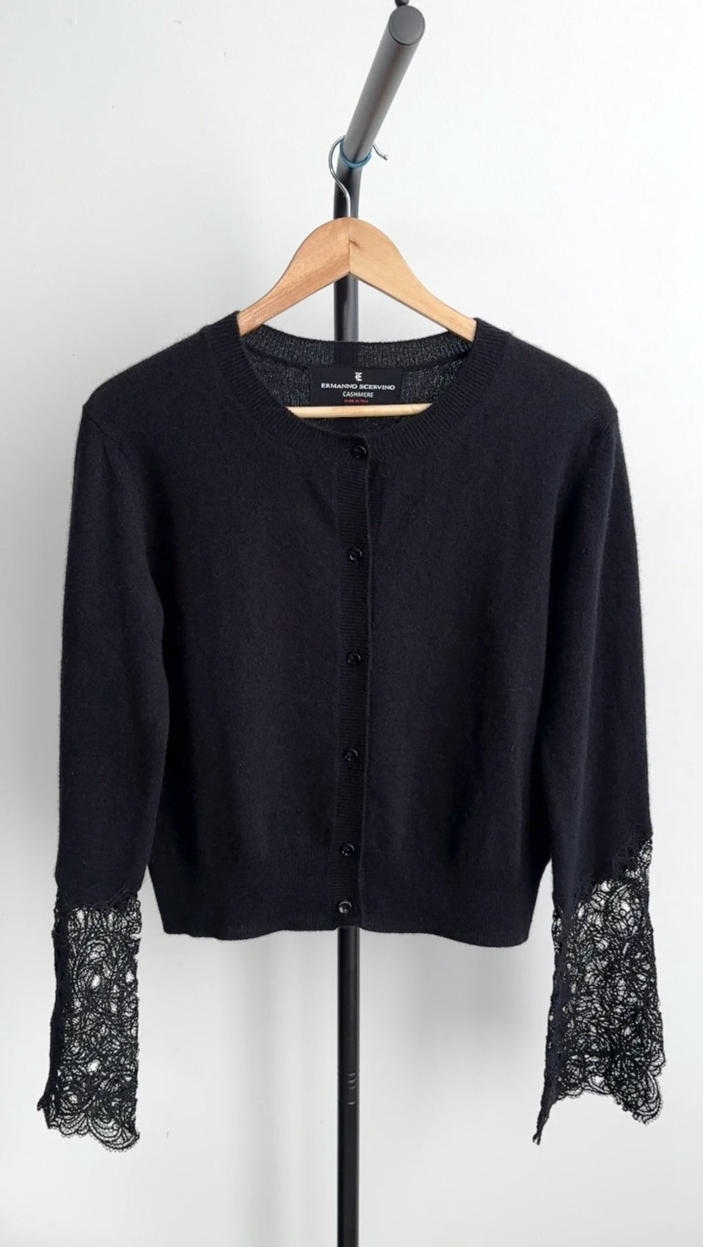 Ermanno Scervino Cashmere Lace igan Sweater - IT44 / 8 / M