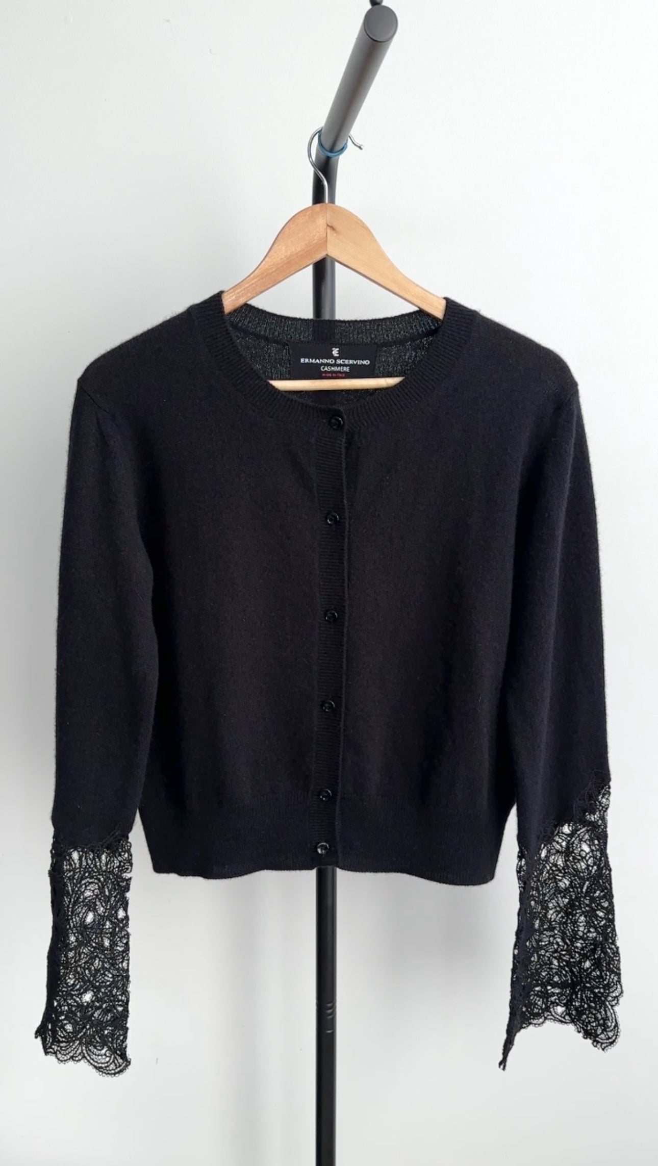 Ermanno Scervino Cashmere Lace igan Sweater - IT44 / 8 / M