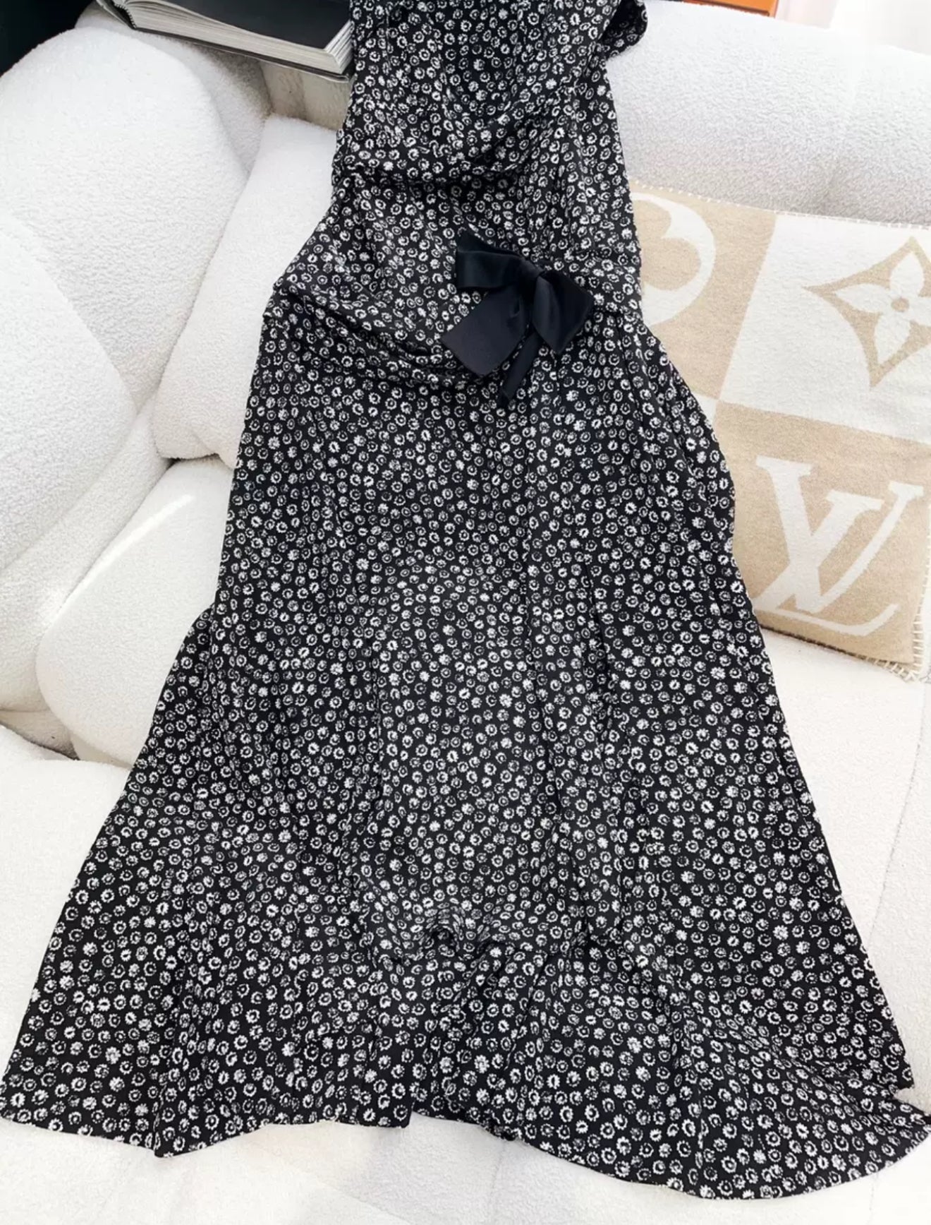 Chanel 21S Black & White Dress