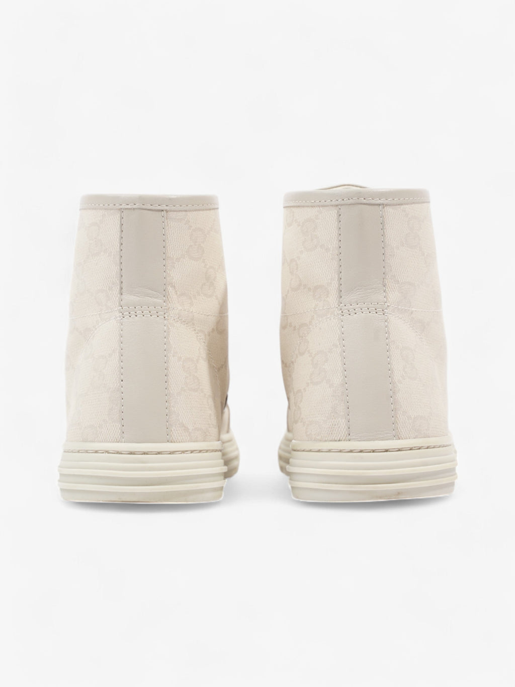 Gucci GG High-Top Sneakers Beige  Canvas EU 38.5 UK 5.5