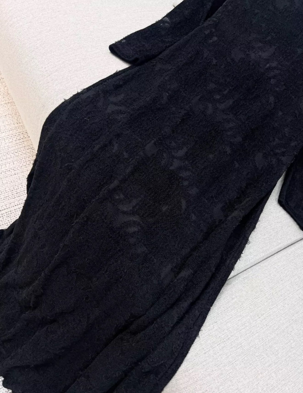 Chanel 24B black lace dress
