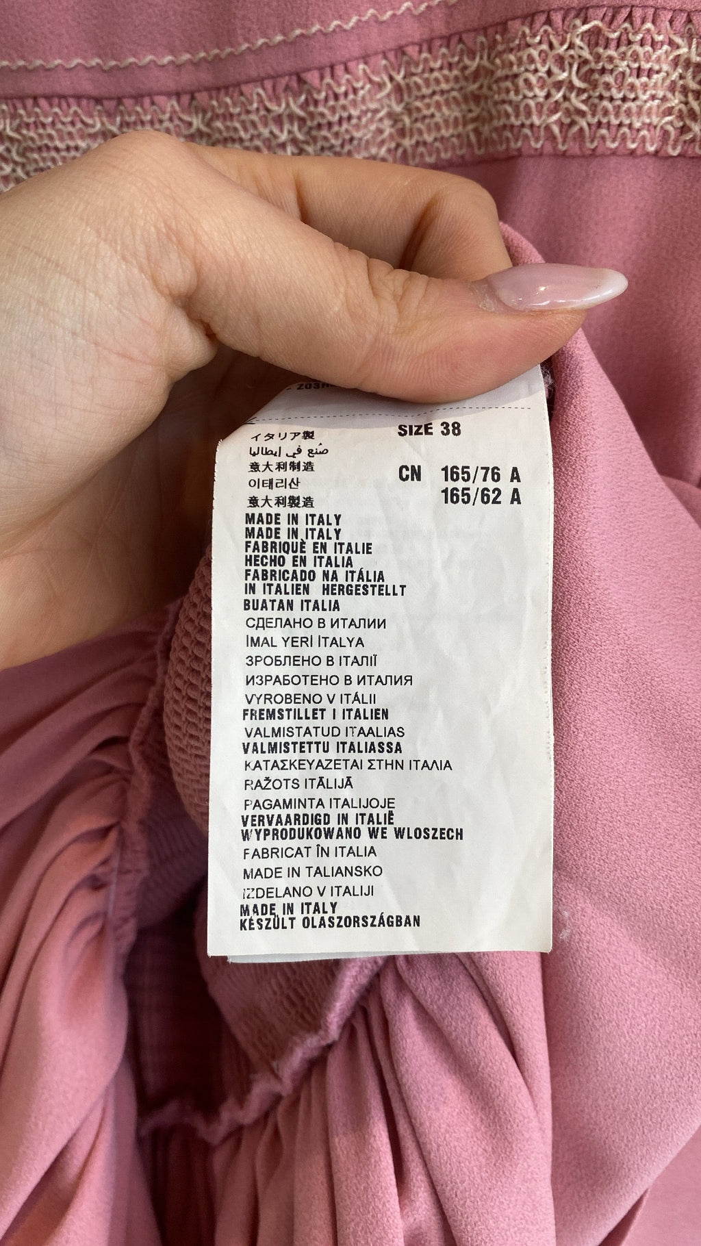 Prada Pink Sleeveless Smocked Dress - 38