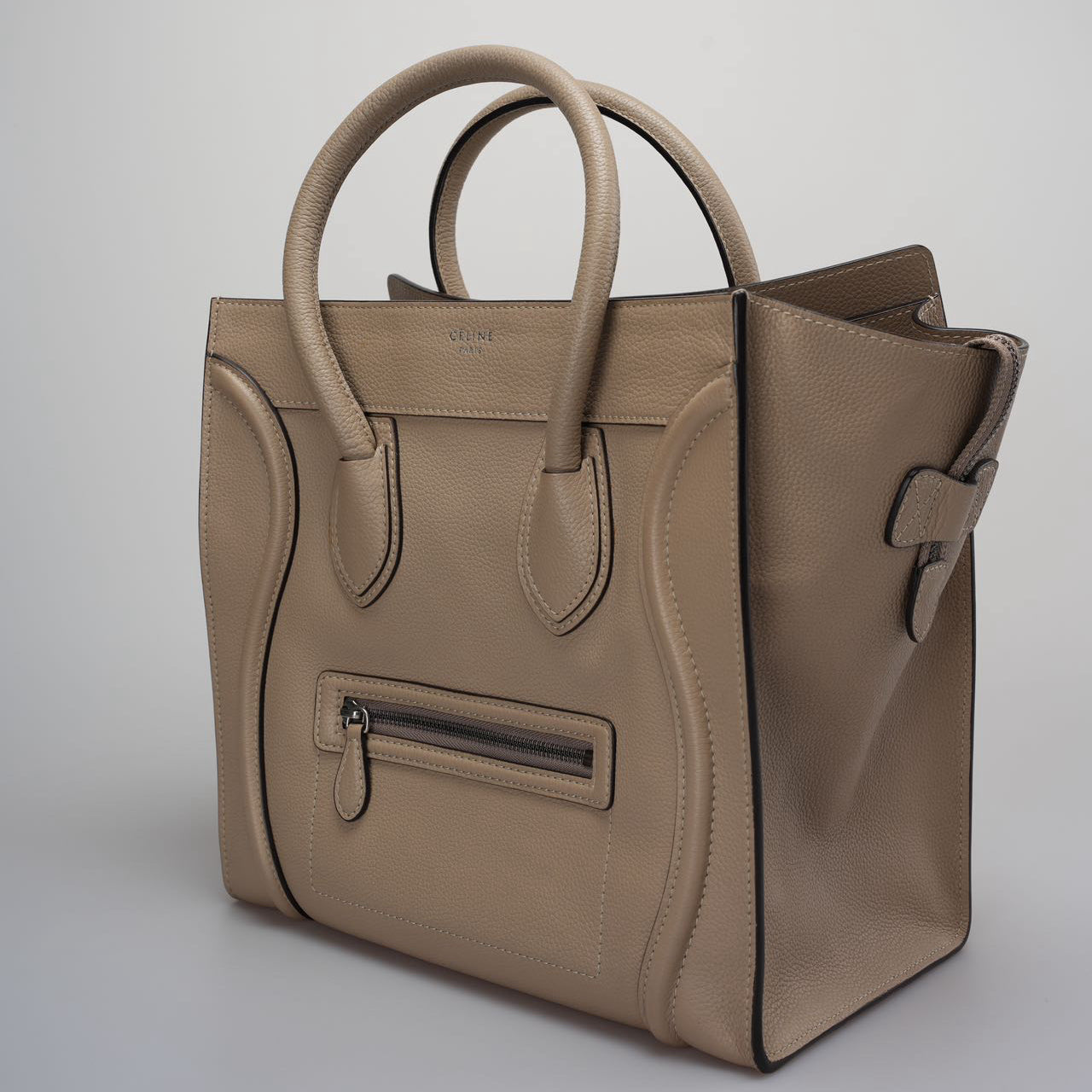 Celine Gray Luggage Tote Leather Bag 2012