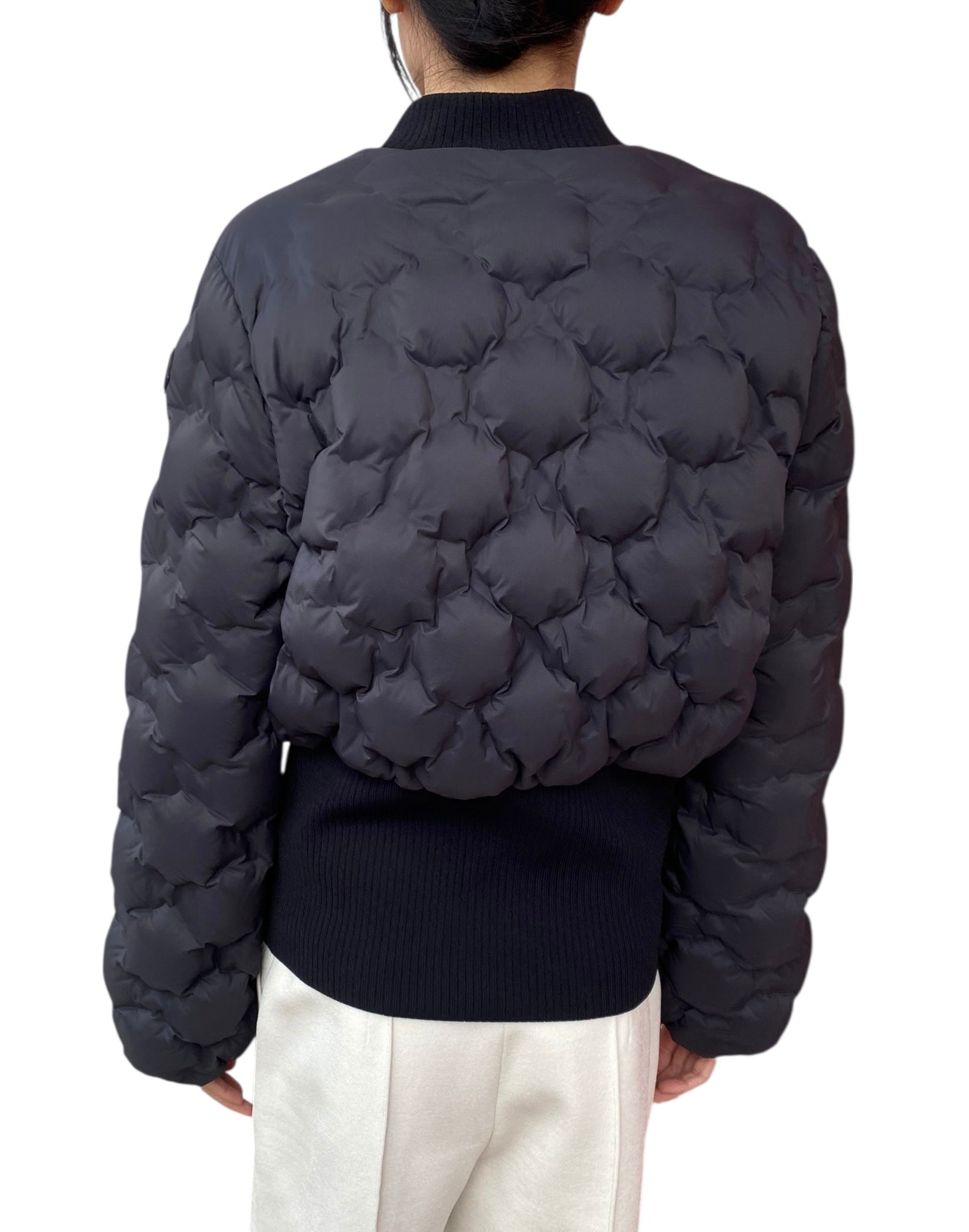 Moncler Black Antifo Bomber Jacket - 3 / M / US 6