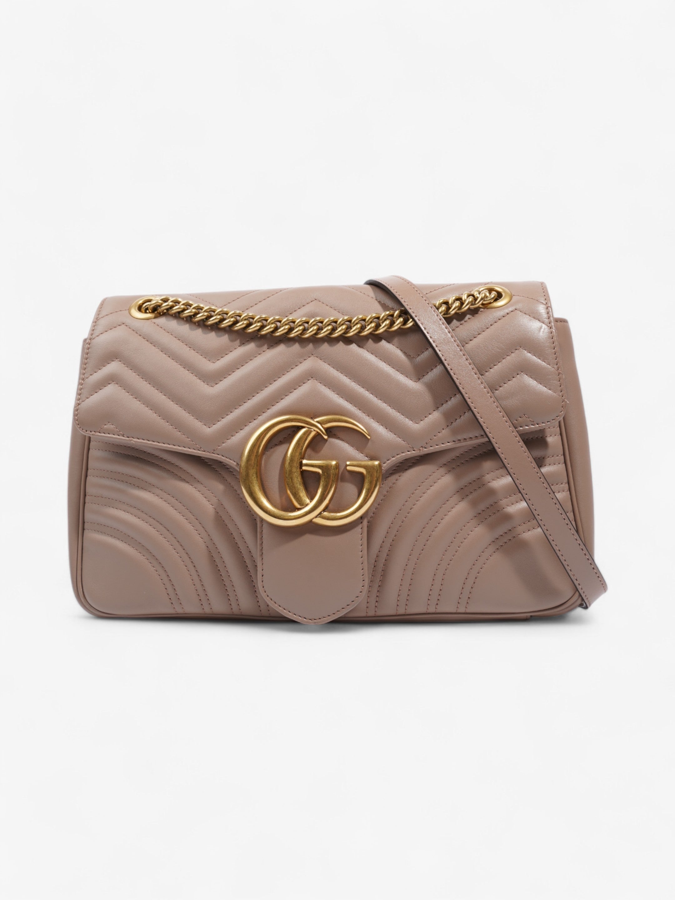 Gucci Marchmont beige Dusty Rose Matelasse Leather Medium