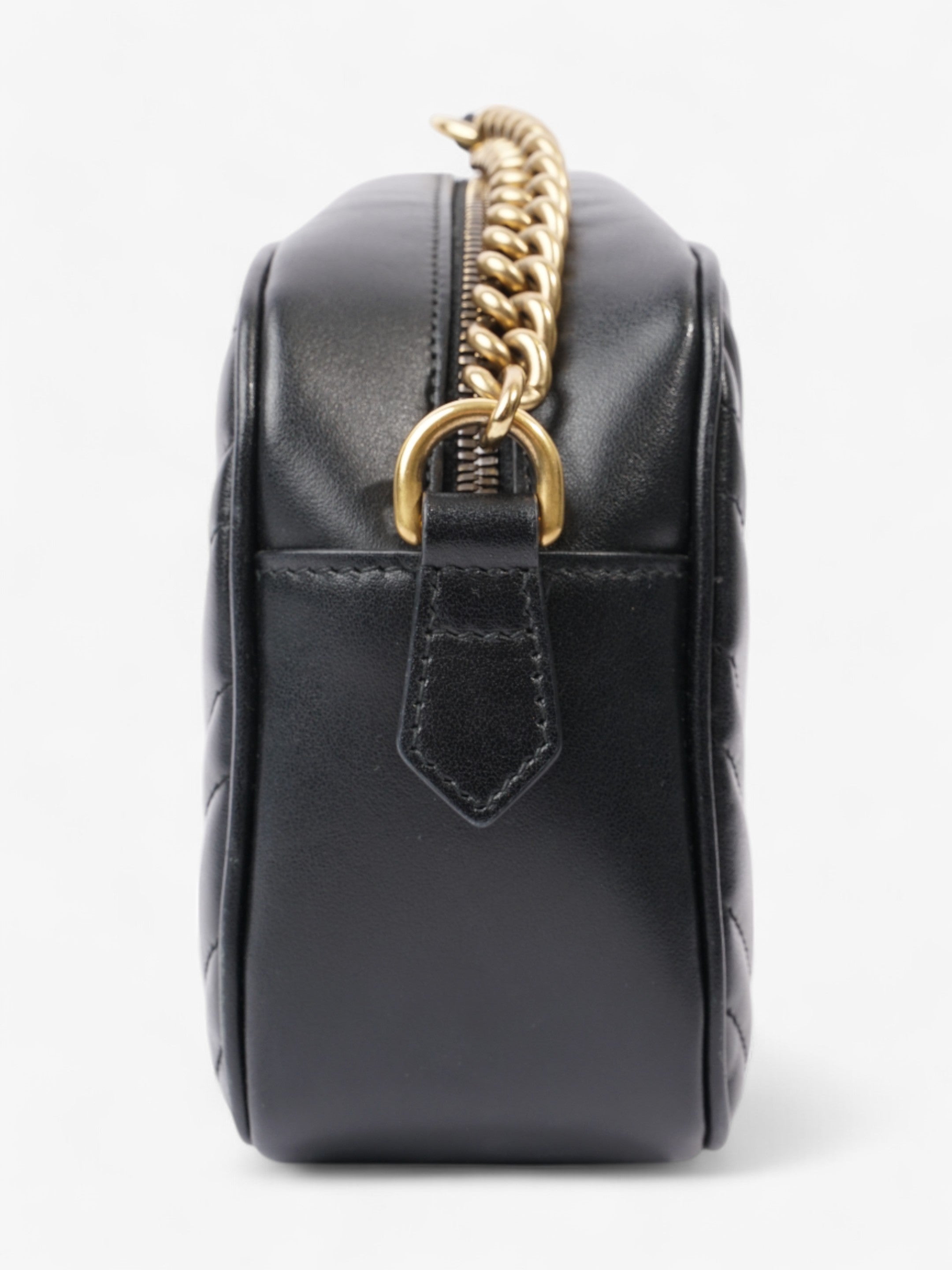 Gucci GG Marmont Black Matelasse Leather Small
